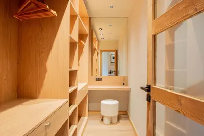 Salle de bains dans l'établissement Chalet - L'Ours Blanc