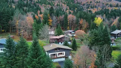 Paysage naturel près de le chalet