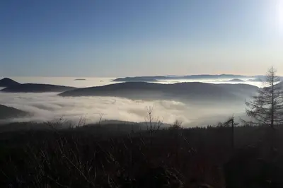 Paysage naturel près de le chalet