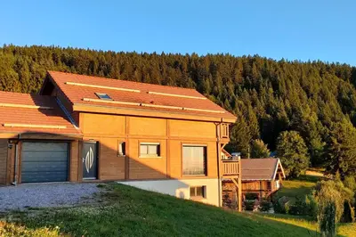 Paysage naturel près de le chalet