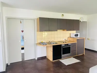 Cuisine ou kitchenette dans l'établissement Les aventures de Madame Bretzel
