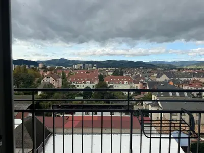Vue générale sur la montagne ou vue sur la montagne depuis l'appartement