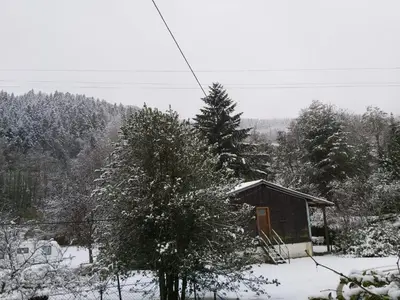 L'établissement Le Bois Dormant 1 en hiver