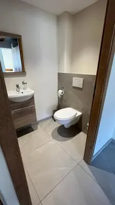 Salle de bains dans l'établissement Maison vigneronne