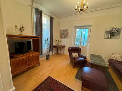 Télévision ou salle de divertissement dans l'établissement Villa de la Semm - Iconique à Colmar avec parking