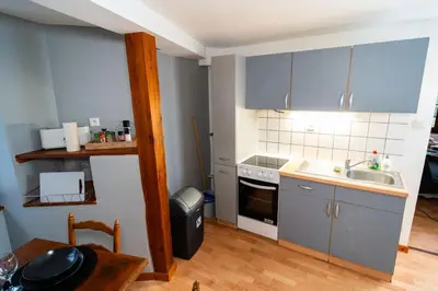 Cuisine ou kitchenette dans l'établissement Refuge des Vignerons - Turckheim