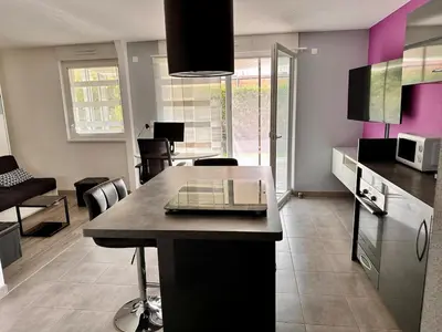 Cuisine ou kitchenette dans l'établissement Studio Chevêche - Chic et calme
