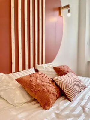 Un ou plusieurs lits dans un hébergement de l'établissement 002 - Évasion dans un appartement élégant à Belfort