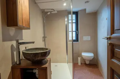 Salle de bains dans l'établissement Maison alsacienne