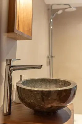 Salle de bains dans l'établissement Maison alsacienne