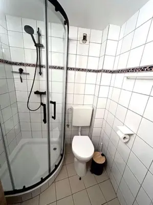 Salle de bains dans l'établissement Le Rustique - le charme alsacien du vignoble