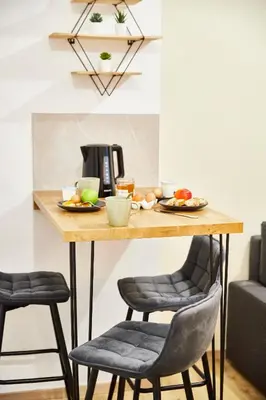 Plateau bouilloire dans l'établissement BE-0 - Joli 2 pièces pour 1-2 pers au RDC au centre de Mulhouse
