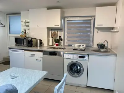 Cuisine ou kitchenette dans l'établissement Studio in Algolsheim Algolsheim