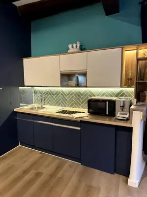 Cuisine ou kitchenette dans l'établissement Suite Schwendi - Le petit tanneur - en Hypercentre