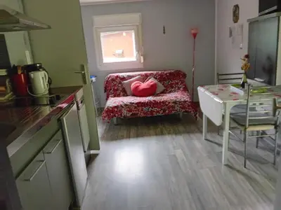 Cuisine ou kitchenette dans l'établissement ChaletBijoux