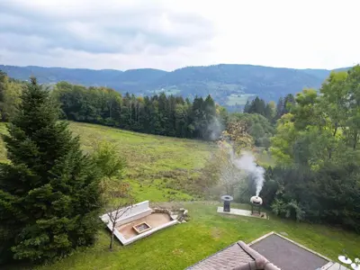 Paysage naturel près de le chalet