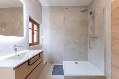 Salle de bains dans l'établissement Zellenberg - Gîte d'Aksel