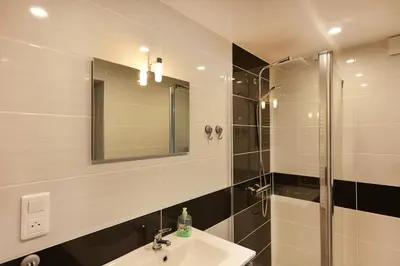 Salle de bains dans l'établissement Gite avec terrasse proche Gérardmer tout inclus