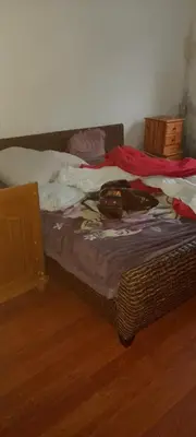 Un ou plusieurs lits dans un hébergement de l'établissement Privat Zimmer in rue des abeilles