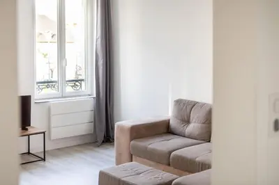 Coin salon dans l'établissement Signature Premium Modern Suite, Free Parking, MULHOUSE CENTRE