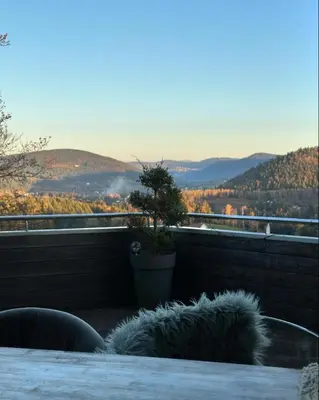 Paysage naturel près de le chalet