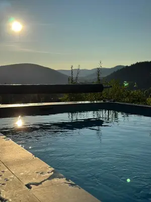 Paysage naturel près de le chalet