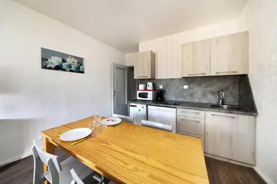 Cuisine ou kitchenette dans l'établissement Le ptit vosgien - Appt à 15min des pistes