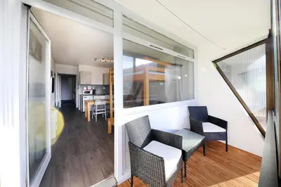 Cuisine ou kitchenette dans l'établissement Le ptit vosgien - Appt à 15min des pistes