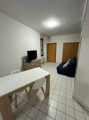 Télévision ou salle de divertissement dans l'établissement Lure centre