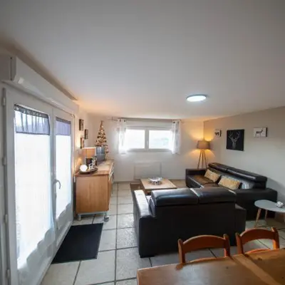 Coin salon dans l'établissement Le Lipa - gite cosy avec vue imprenable