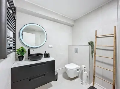 Salle de bains dans l'établissement Escapade confortable et chic parking et vélo-box