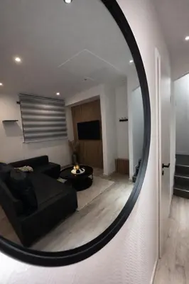 Coin salon dans l'établissement Magnifique Logement indépendant 5 min Colmar parking wifi