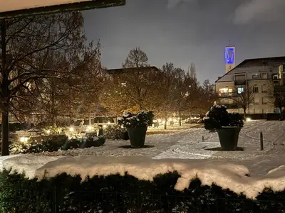 L'établissement Le Coin tranquille en hiver