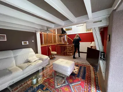 Coin salon dans l'établissement Colmar guesthouse in old town 6 people