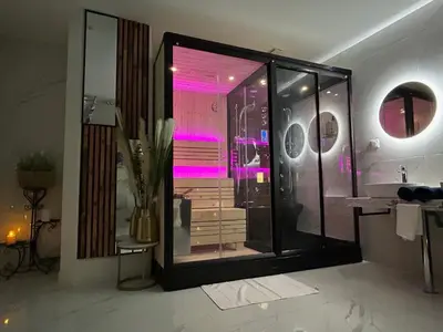 Salle de bains dans l'établissement SUITE SOLIE SPA Wintzenheim