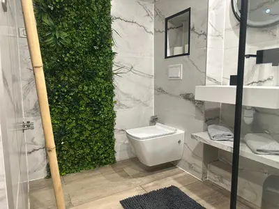 Salle de bains dans l'établissement Grand logement proche Colmar au calme parking wifi