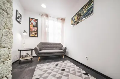 Coin salon dans l'établissement Loft moderne en Alsace! Proche Europa Park