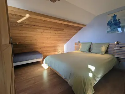 Plan de l'établissement Appartement à la ferme vosgienne avec terrasse, cheminée et wifi - FR-1-589-759