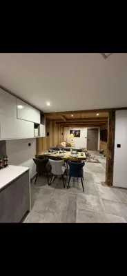 Cuisine ou kitchenette dans l'établissement Le hameau des roches