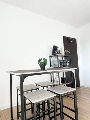 Cuisine ou kitchenette dans l'établissement V5 Très Joli Studio proche Bâle