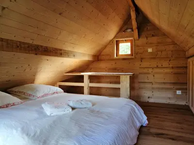 Un ou plusieurs lits dans un hébergement de l'établissement Cabanon