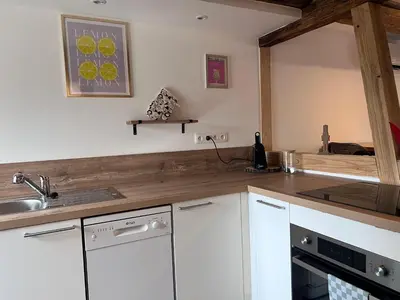 Cuisine ou kitchenette dans l'établissement Appartement 1769