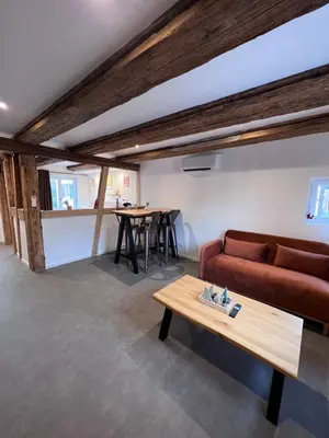 Coin salon dans l'établissement Appartement 1769