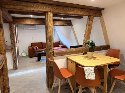 Coin salon dans l'établissement Appartement 2023