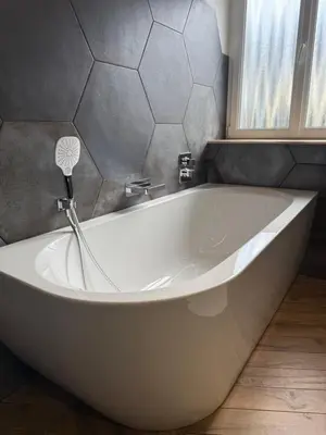 Salle de bains dans l'établissement Logement du 162