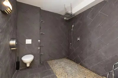 Salle de bains dans l'établissement Etoile des neiges
