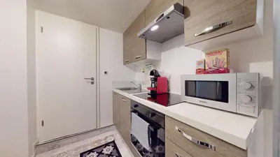 Cuisine ou kitchenette dans l'établissement Le Napoléon Mulhouse