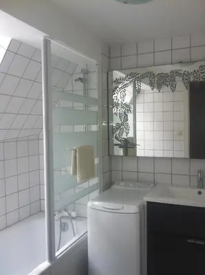 Salle de bains dans l'établissement Gite l'Ame d'Antan