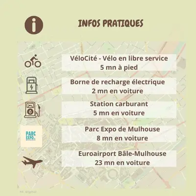 Plan de l'établissement RBB 1G - Studio 1 à 2 personnes tout équipé 1er étage
