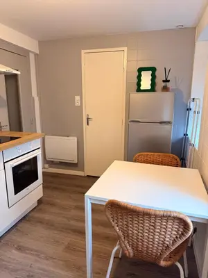 Cuisine ou kitchenette dans l'établissement Le Nid-Gare-Centre ville-Parking gratuit-Idéalement situé